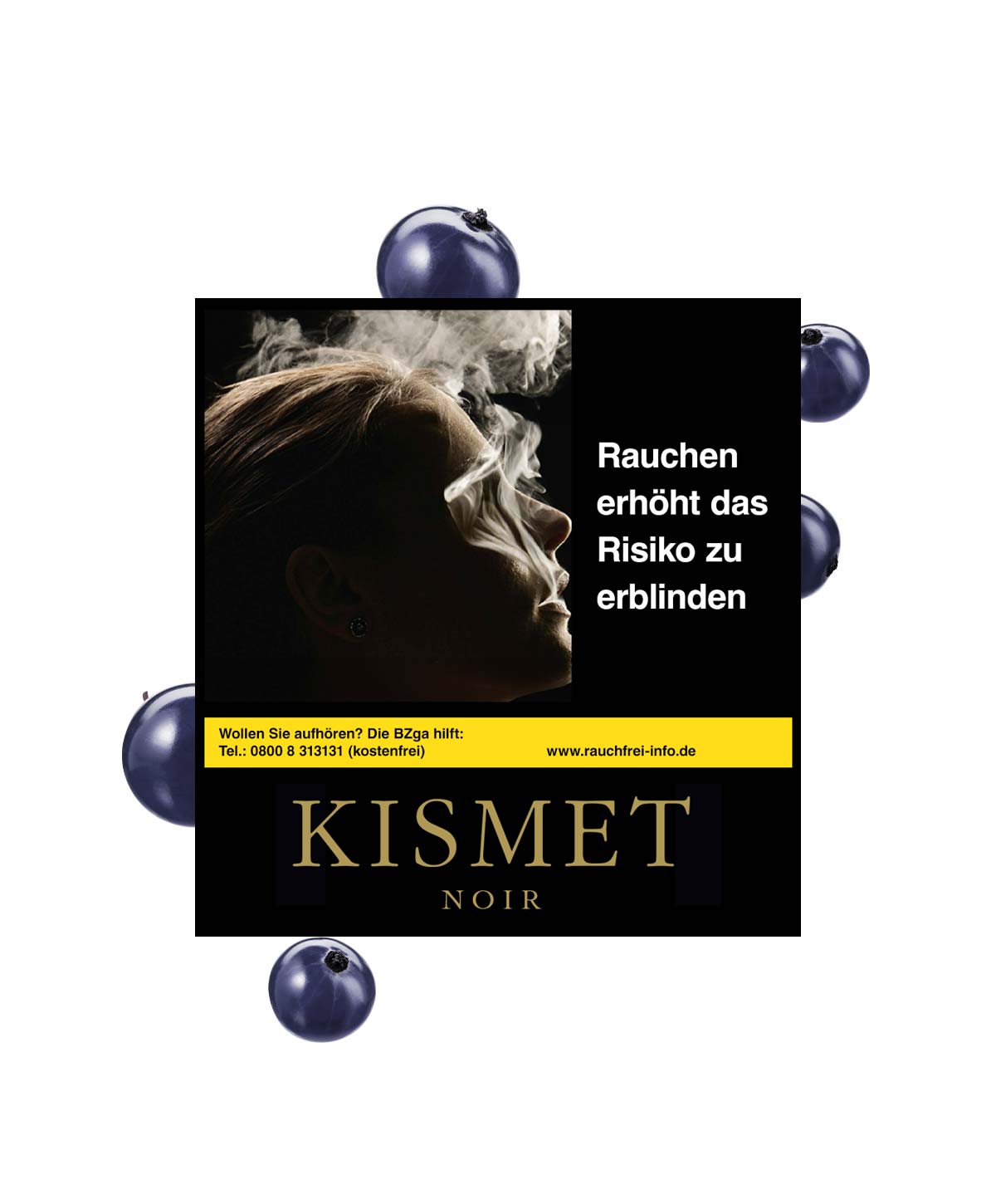 Kismet Blck Cassis 200g Shisha Tabak Kismet Blck Cassis 200g Shisha Tabak