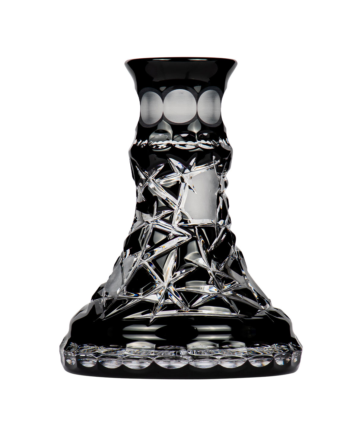 Moze Exclusive Glass Mars Cut - Black Hookah Glass