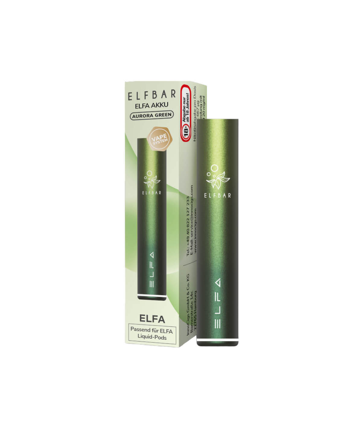 Elfa battery - Aurora Green