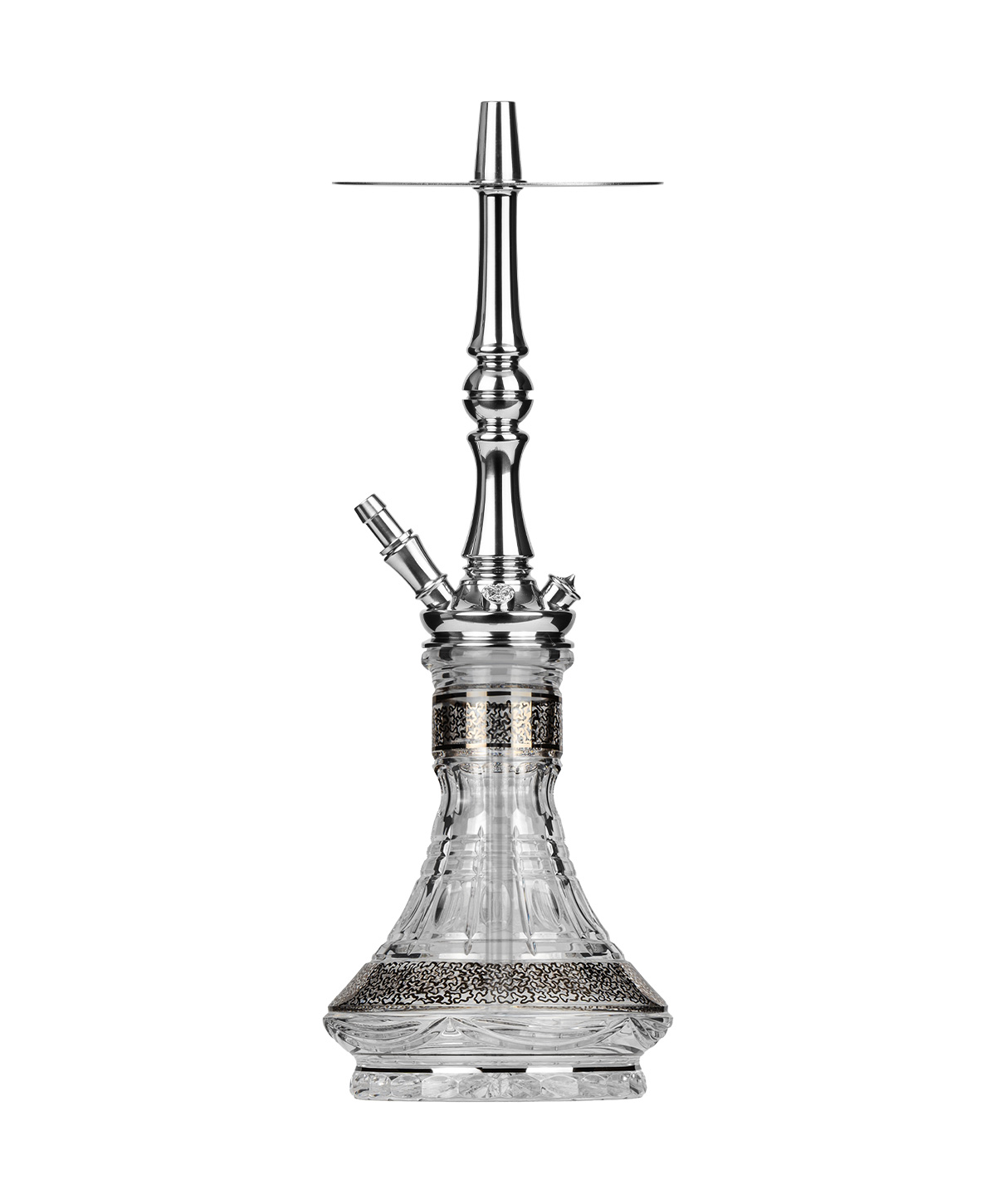 Moze Tradi M - Silver - Caesar Crystal Zayna Hookah Moze Tradi M - Silver - Caesar Crystal Zayna Hookah