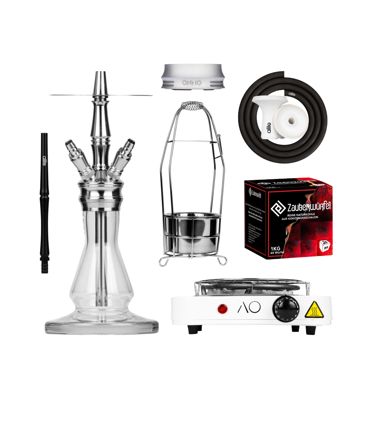 alite Swiss Mini - Squad Silver Christmas Bundle Hookah