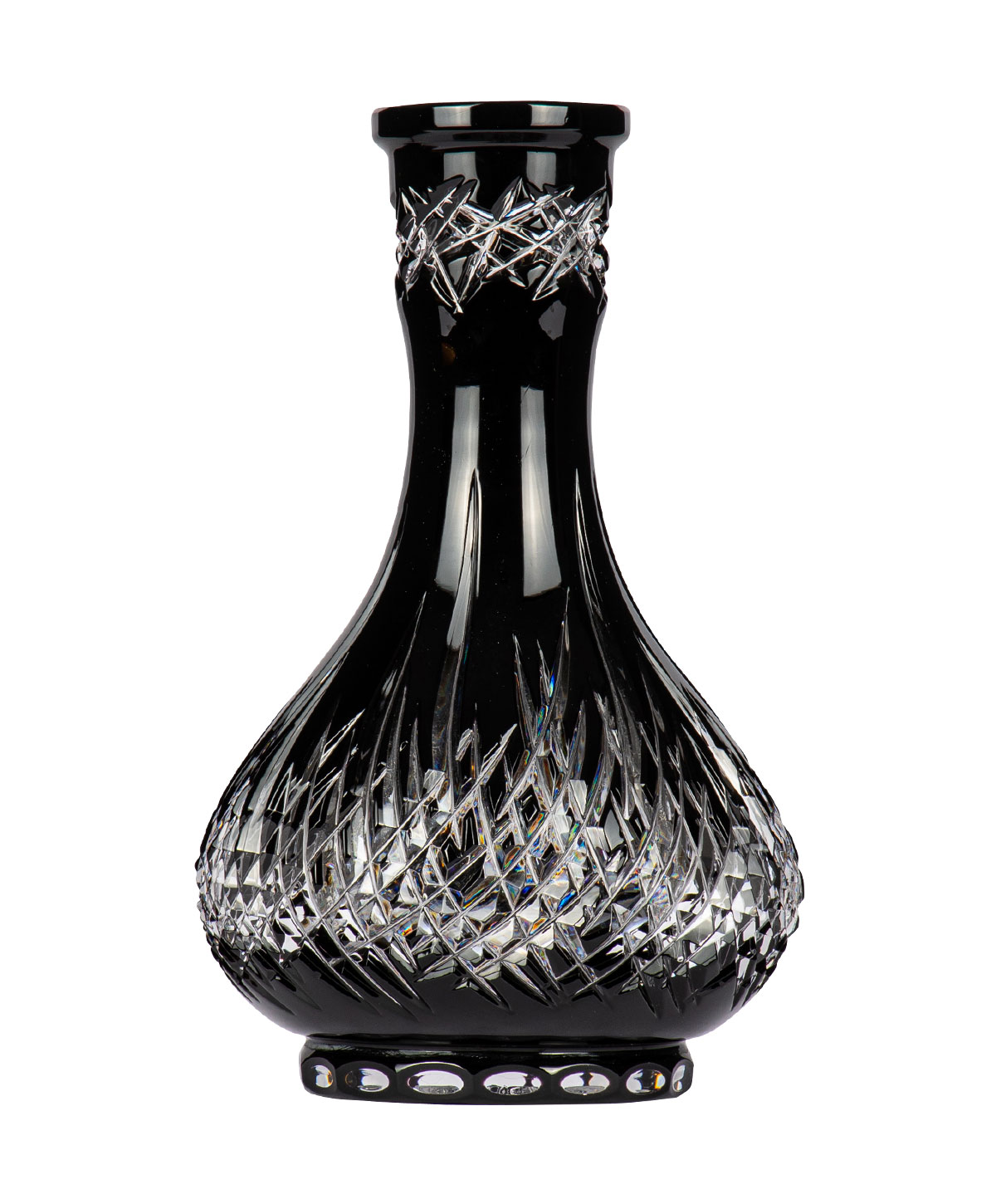 Caesar Crystal Large Drop - Spikes - Black Shisha Bowl