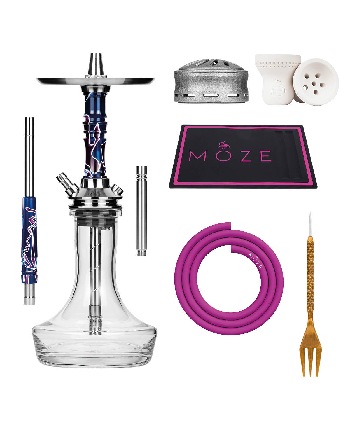 Moze Breeze Pro - Candy Line Blue/Purple Spring Sale Bundle