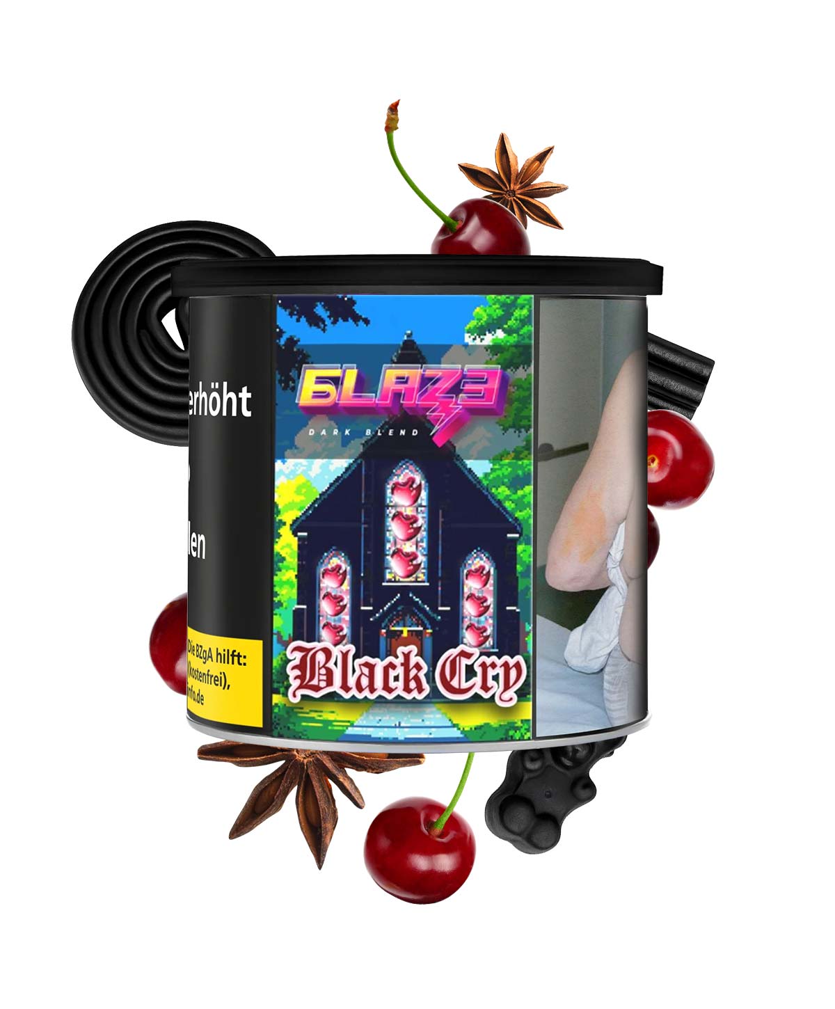 Blaze Dark Leaf Black Cry 200g Hookah Tobacco
