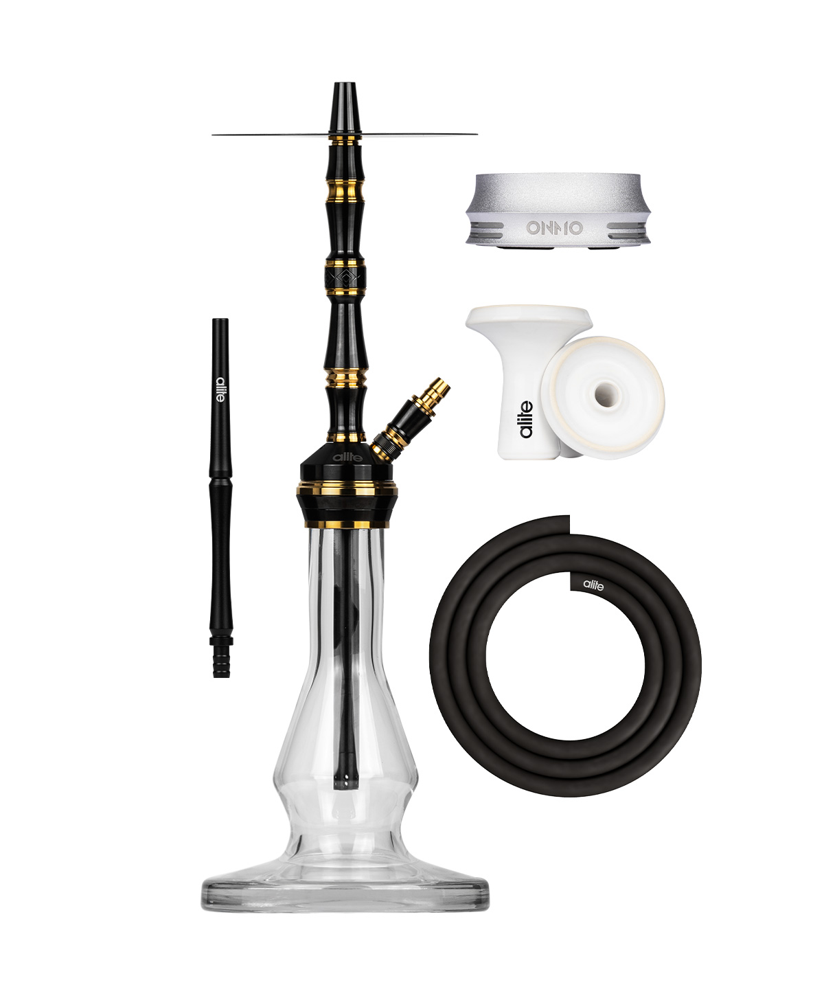 alite Swiss - Lounge - Black/Gold Hookah alite Swiss - Lounge - Black/Gold Hookah
