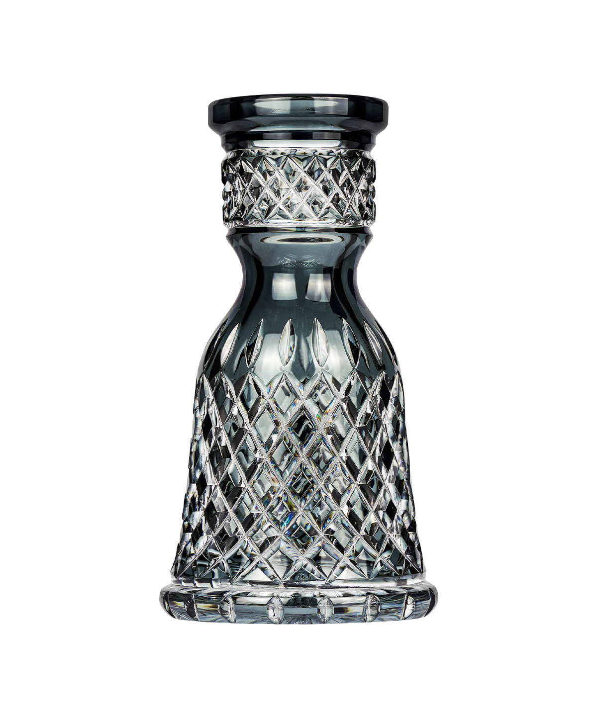 Caesar Crystal Small Tradi - Crown Cut - Grey Hookah Glass Caesar Crystal Small Tradi - Crown Cut - Grey Hookah Glass