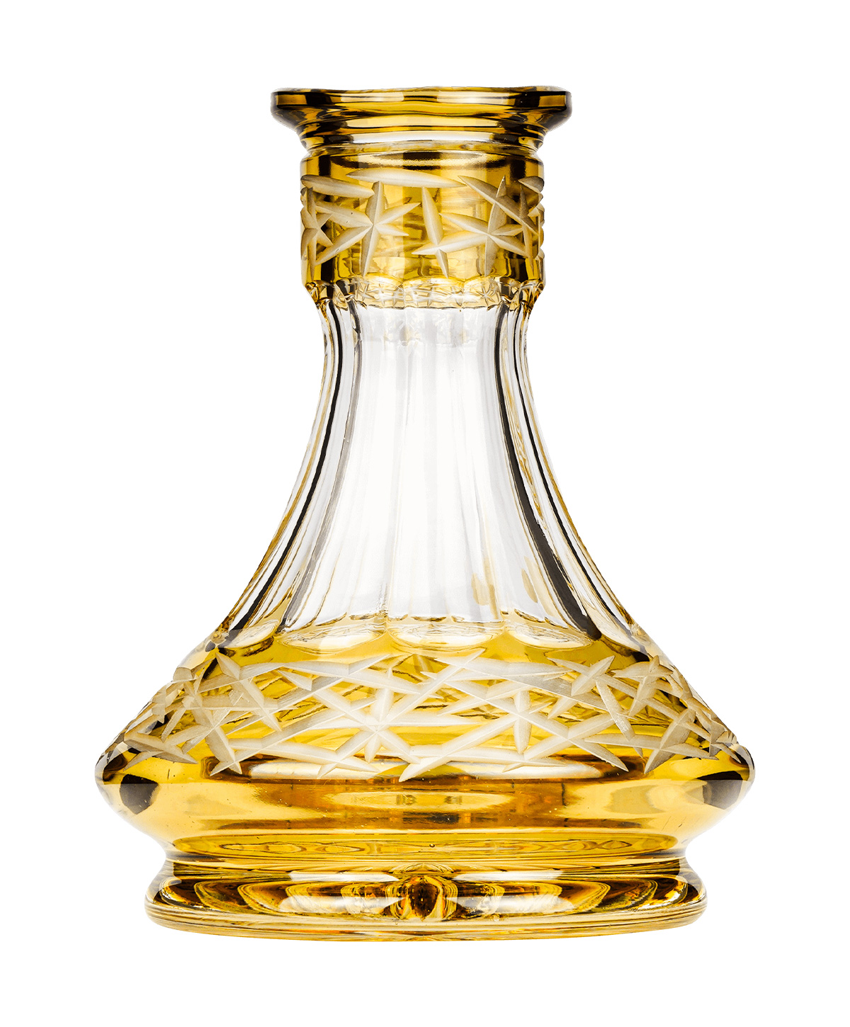 Caesar Crystal Small Ufo - Yellow Hookah Glass Caesar Crystal Small Ufo - Yellow Hookah Glass