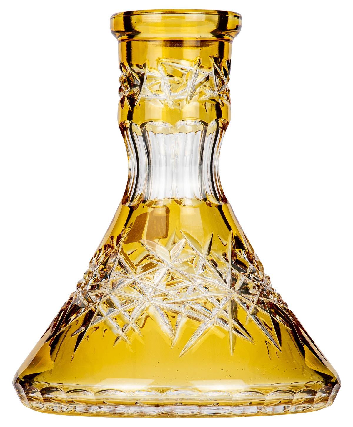 Moze Exclusive Glass Cone - Deep Cut - Yellow
