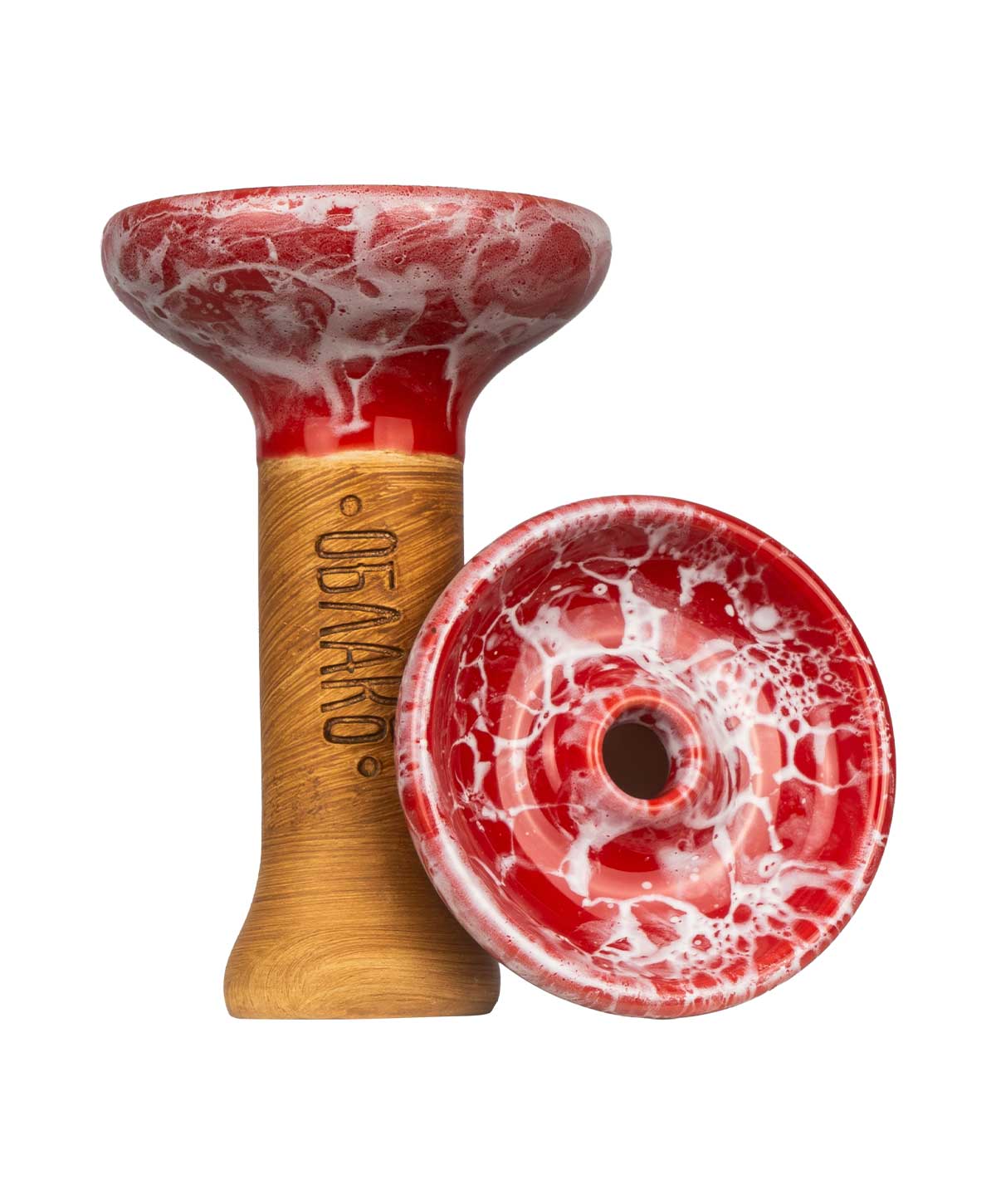 Oblako Phunnel M - Glazed Marble Red Shisha Kopf