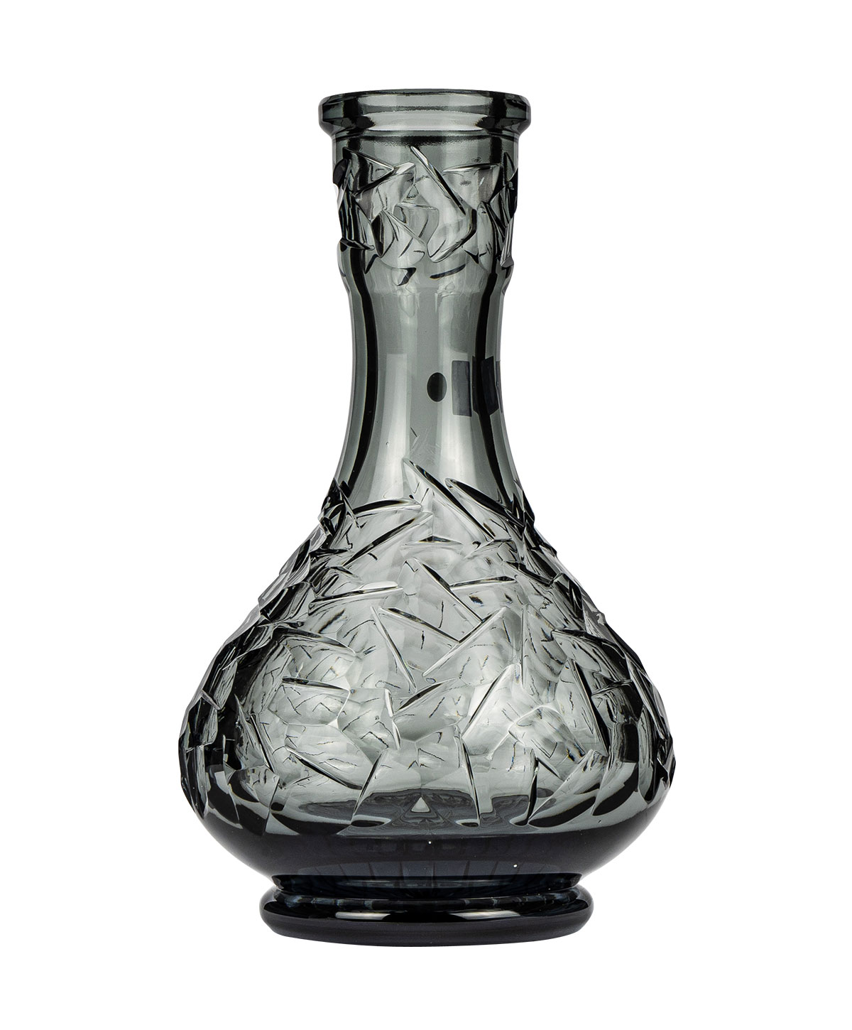 Caesar Crystal Large Drop - Floe - Grey Hookah Glass Caesar Crystal Large Drop - Floe - Grey Hookah Glass