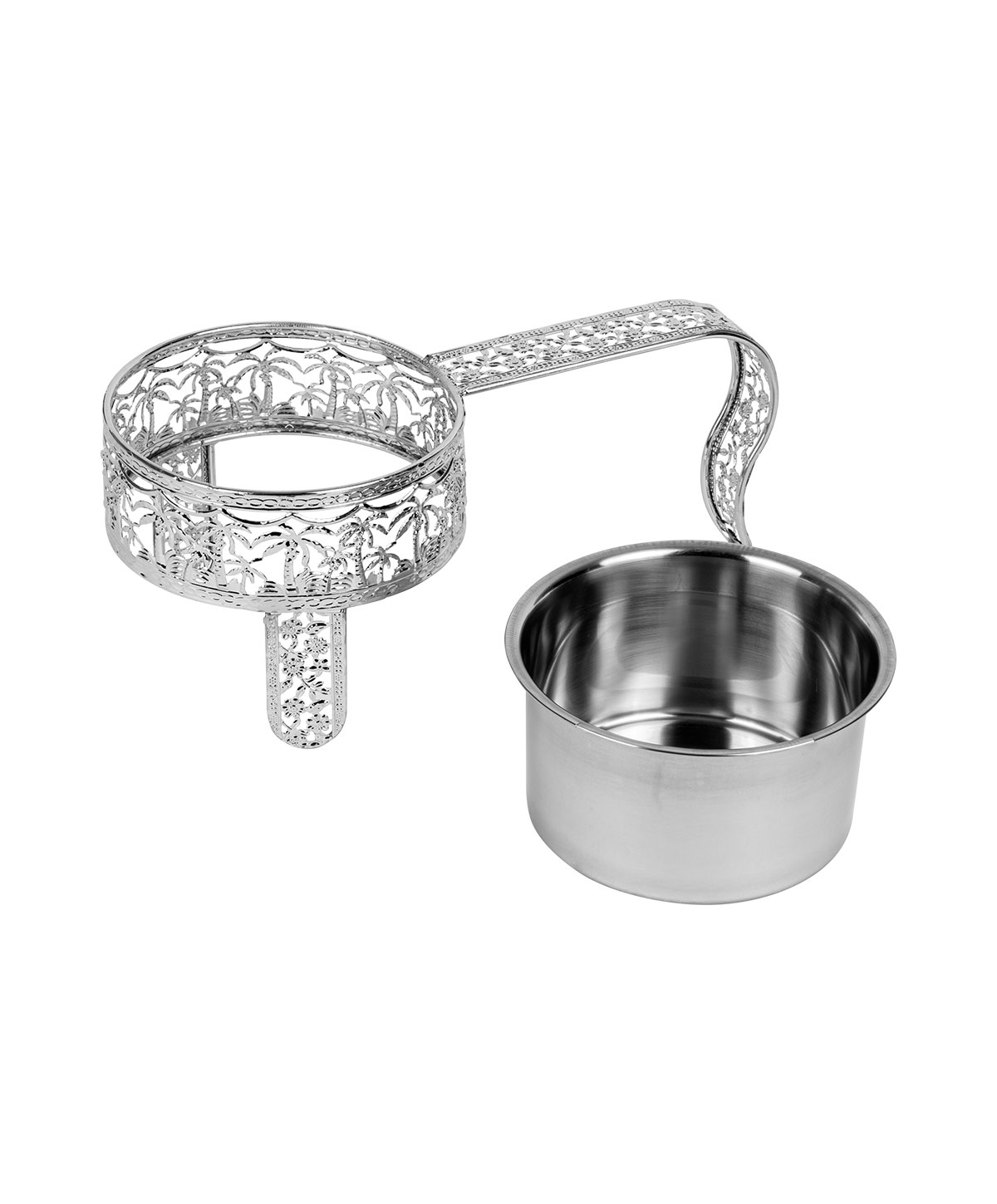 AO Kohlekorb Arabesk Silver AO Kohlekorb Arabesk Silver