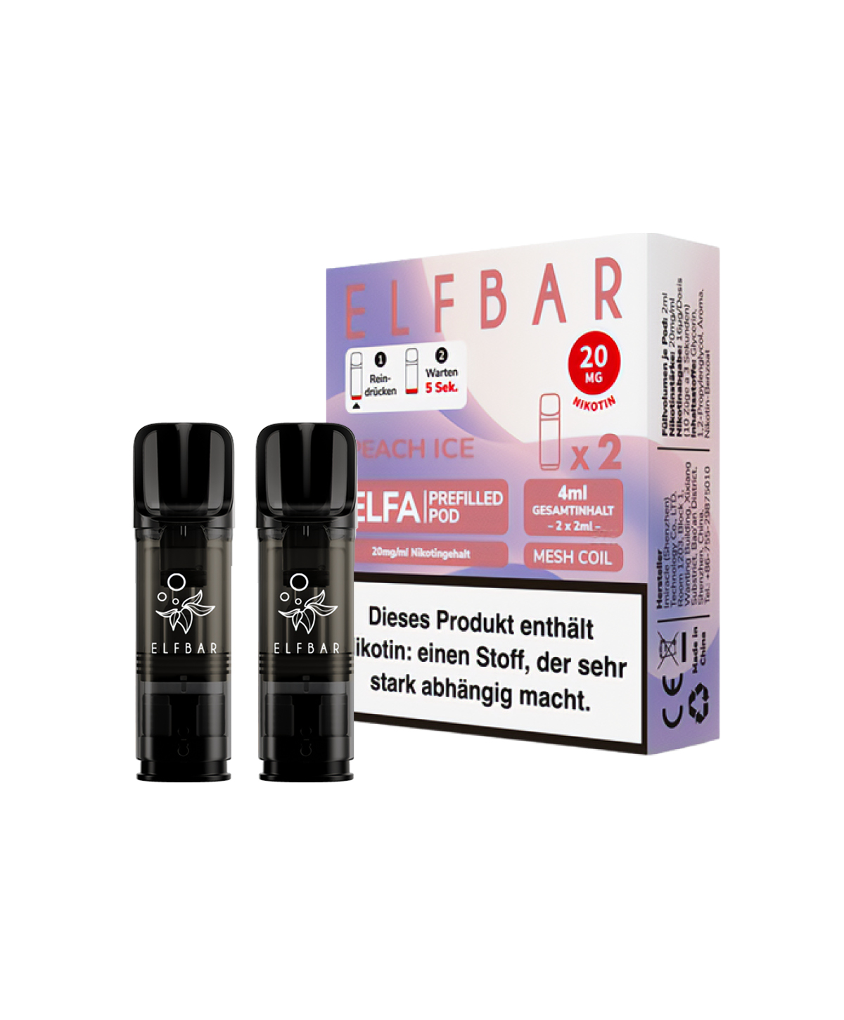 Elfa Pod - Peach Ice 2er Pack