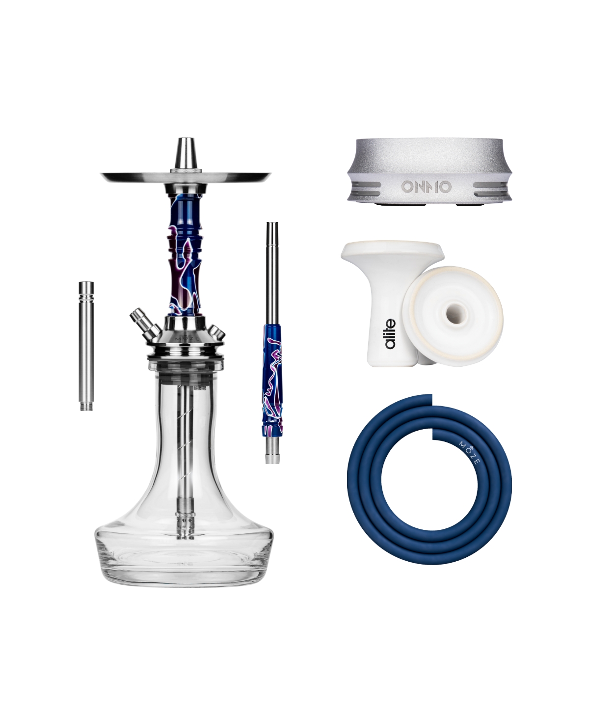 Moze Breeze Pro - Candy Line Blue/Purple Plus Bundle