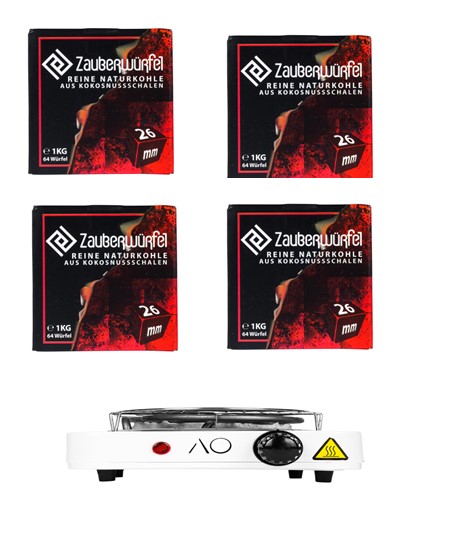 4kg Kohle - Kohleanzünder Bundle