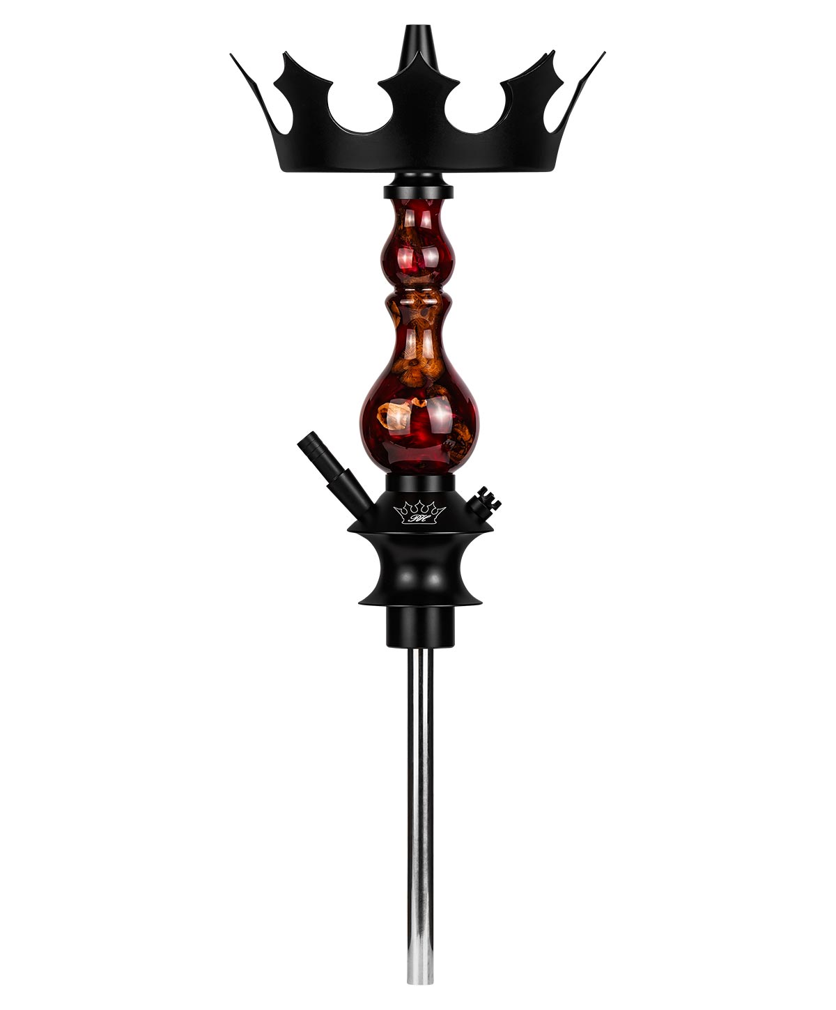 Regal Hookah Bishop - Epoxy Red Winewood Shisha