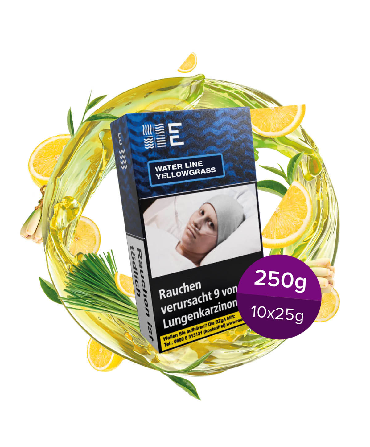 Element Tobacco Water Line - Yellowgrass 250g Shisha Tabak