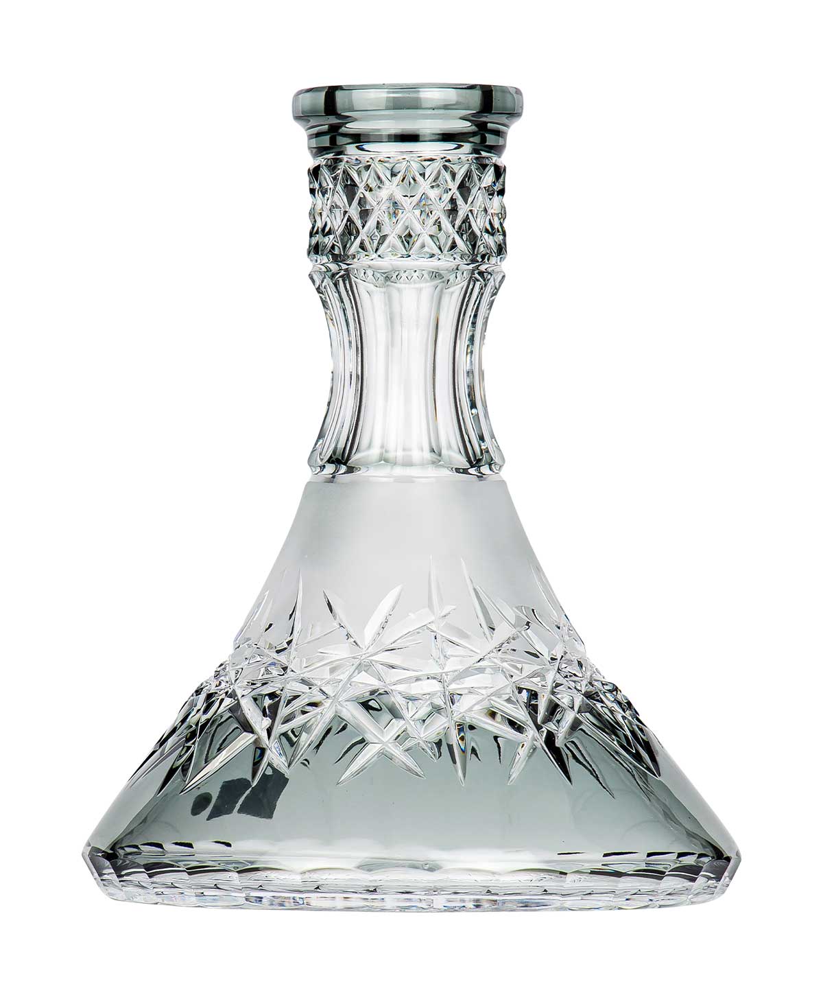 Caesar Crystal Cone - Hoarfrost Up - Grey Shisha Bowl Ausführung: Grey