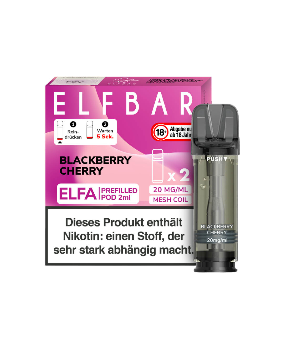 Elfa Pod - Blackberry Cherry 2er Pack