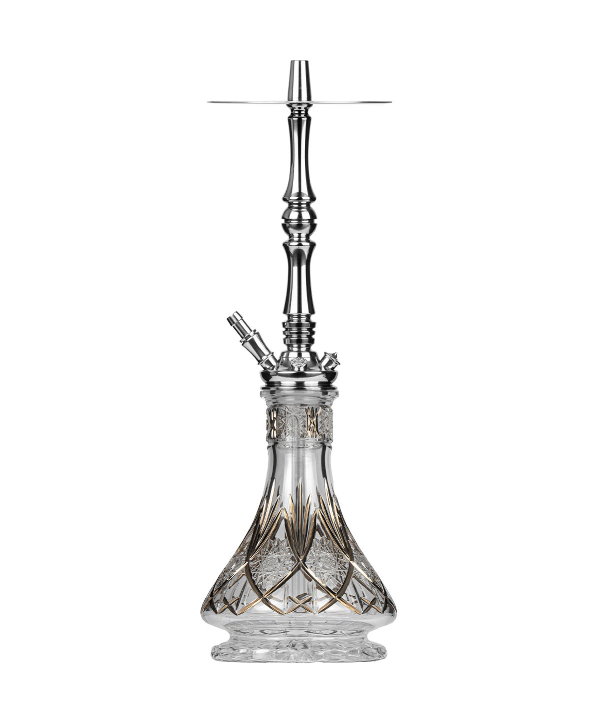 Moze Tradi L - Silver - Caesar Crystal Zahir Hookah