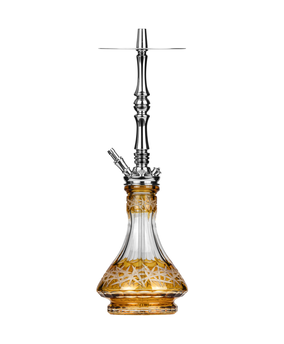 Moze Tradi L - Silver - Caesar Crystal Yellow Hookah