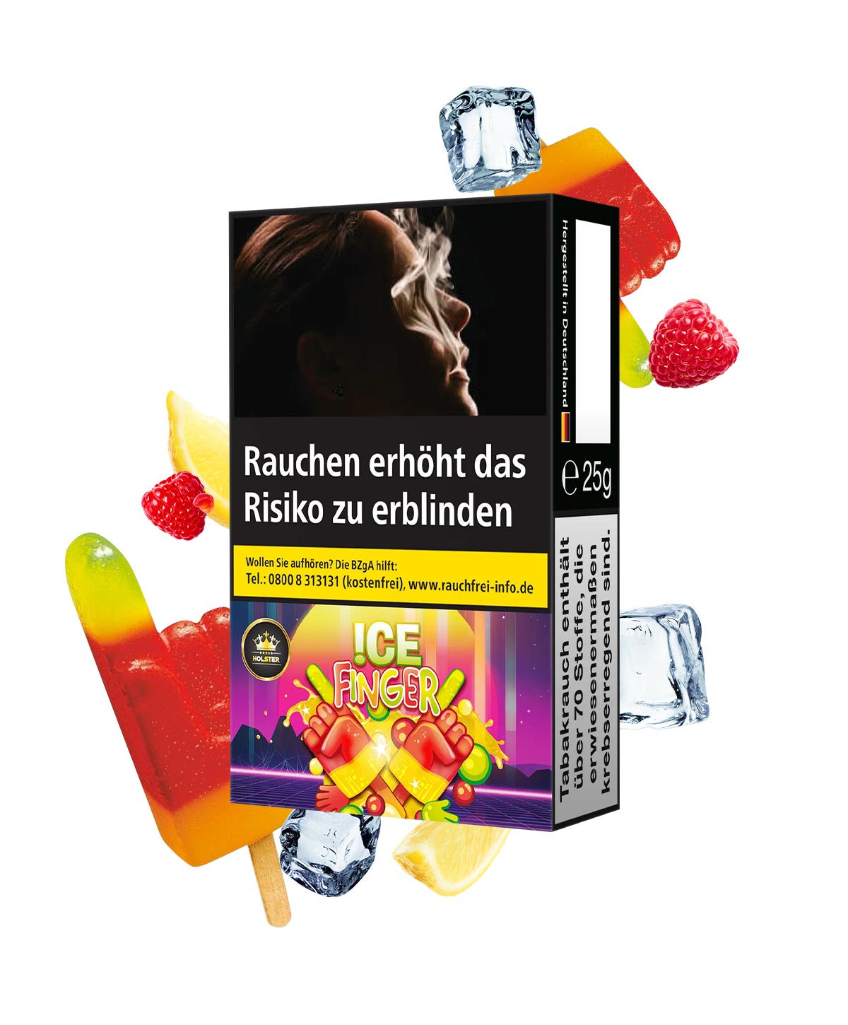 Holster Ice Finger 25g Shisha Tabak