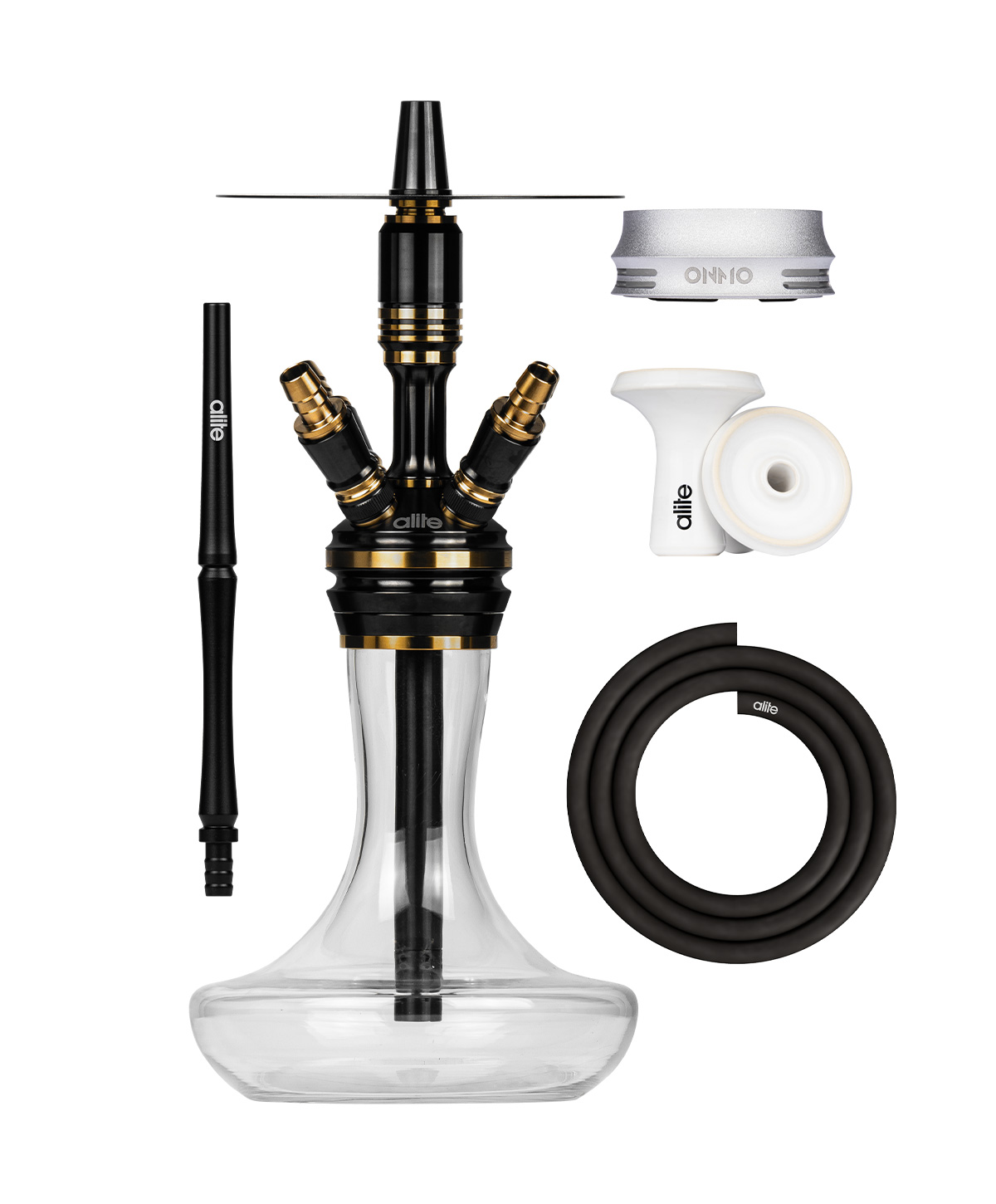 alite Bash Mini - Squad - Black/Gold Hookah