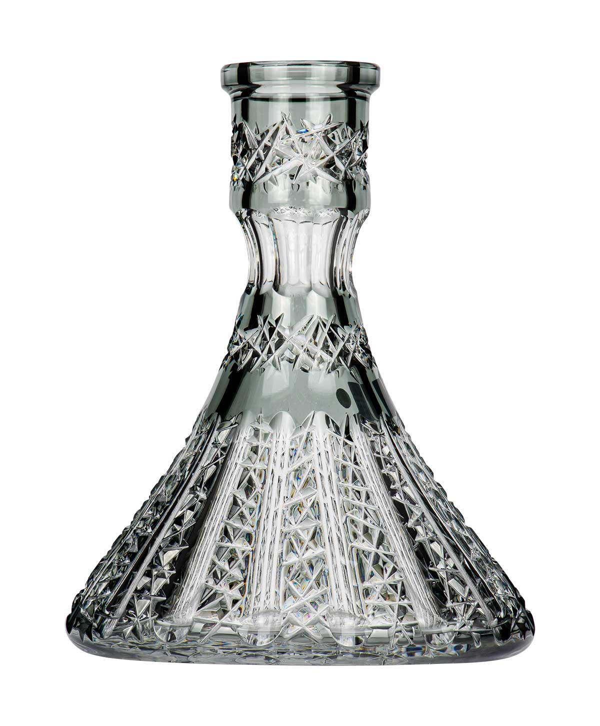 Caesar Crystal Cone - Vertical - Grey Shisha Bowl