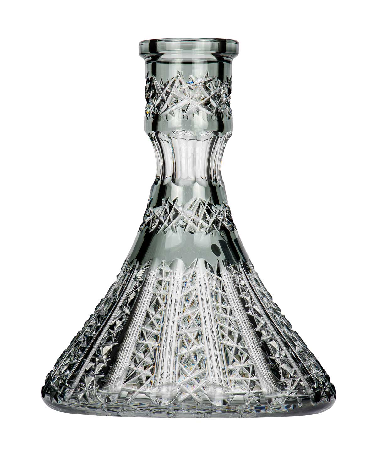 Caesar Crystal Large Cone - Vertical - Grey Shisha Bowl Caesar Crystal Large Cone - Vertical - Grey Shisha Bowl