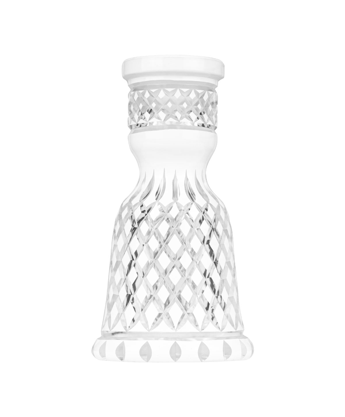 Moze Exclusive Glass Tradi - Crown Cut - White Hookah Glass