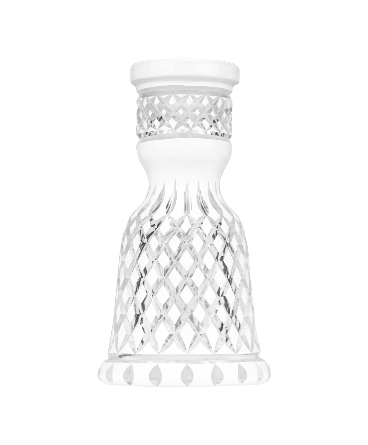 Caesar Crystal Small Tradi - Crown Cut - White Hookah Glass Caesar Crystal Small Tradi - Crown Cut - White Hookah Glass