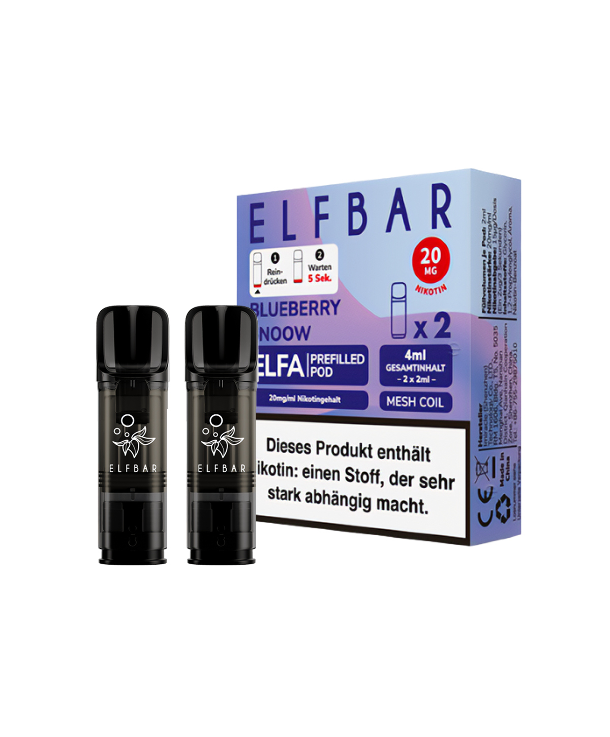 Elfa Pod - Blueberry Snow 2er Pack