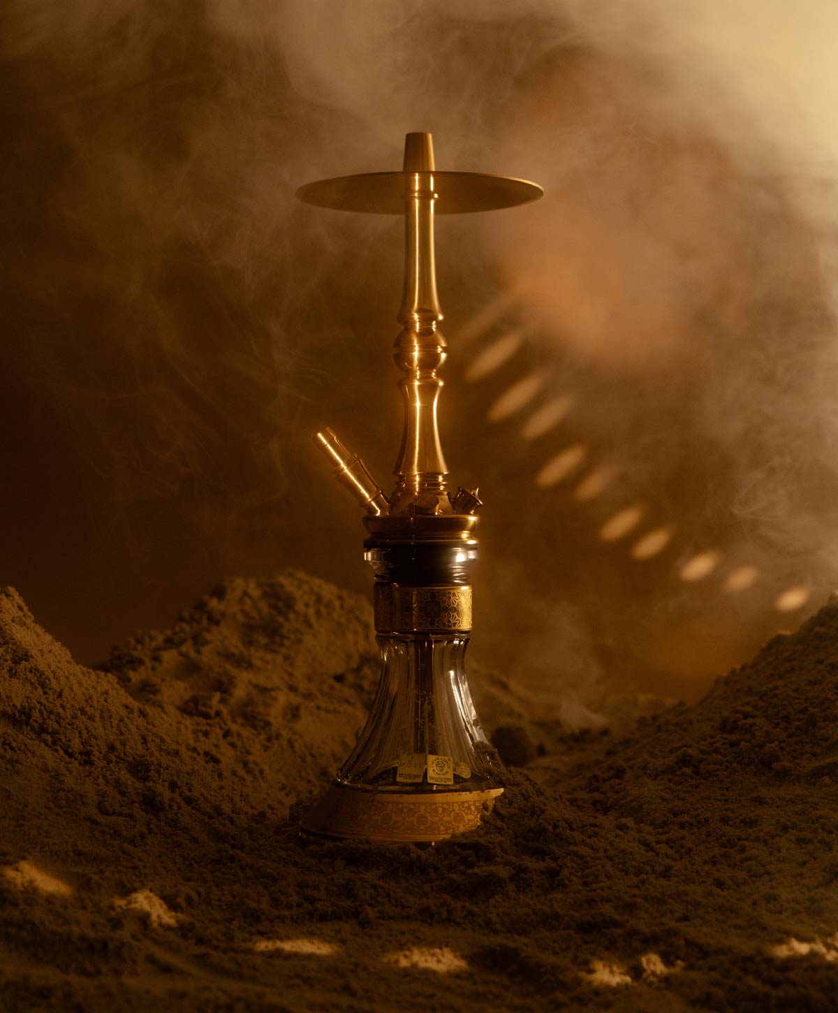 Moze Tradi L - Gold - Caesar Crystal Green Hookah