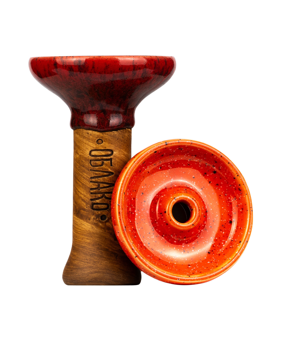 Oblako Phunnel M - Glazed Red Black Dot Shisha Kopf
