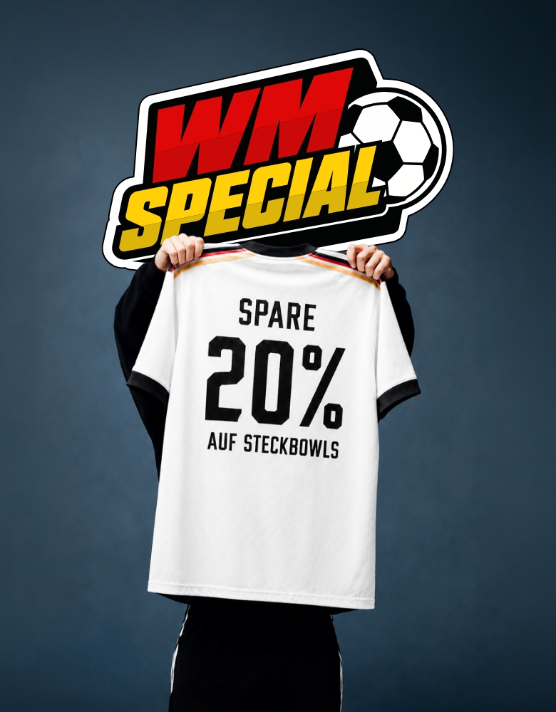 WM Special Deals – jetzt 20% auf Steckbowls sichern