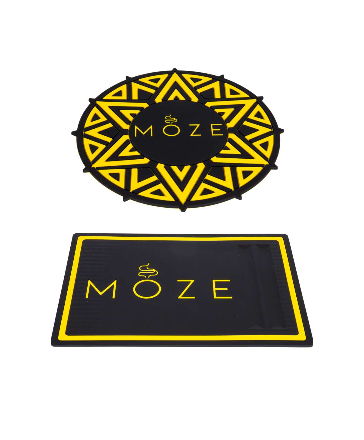 Moze Bowluntersetzer + Kopfbaumatte Yellow Bundle