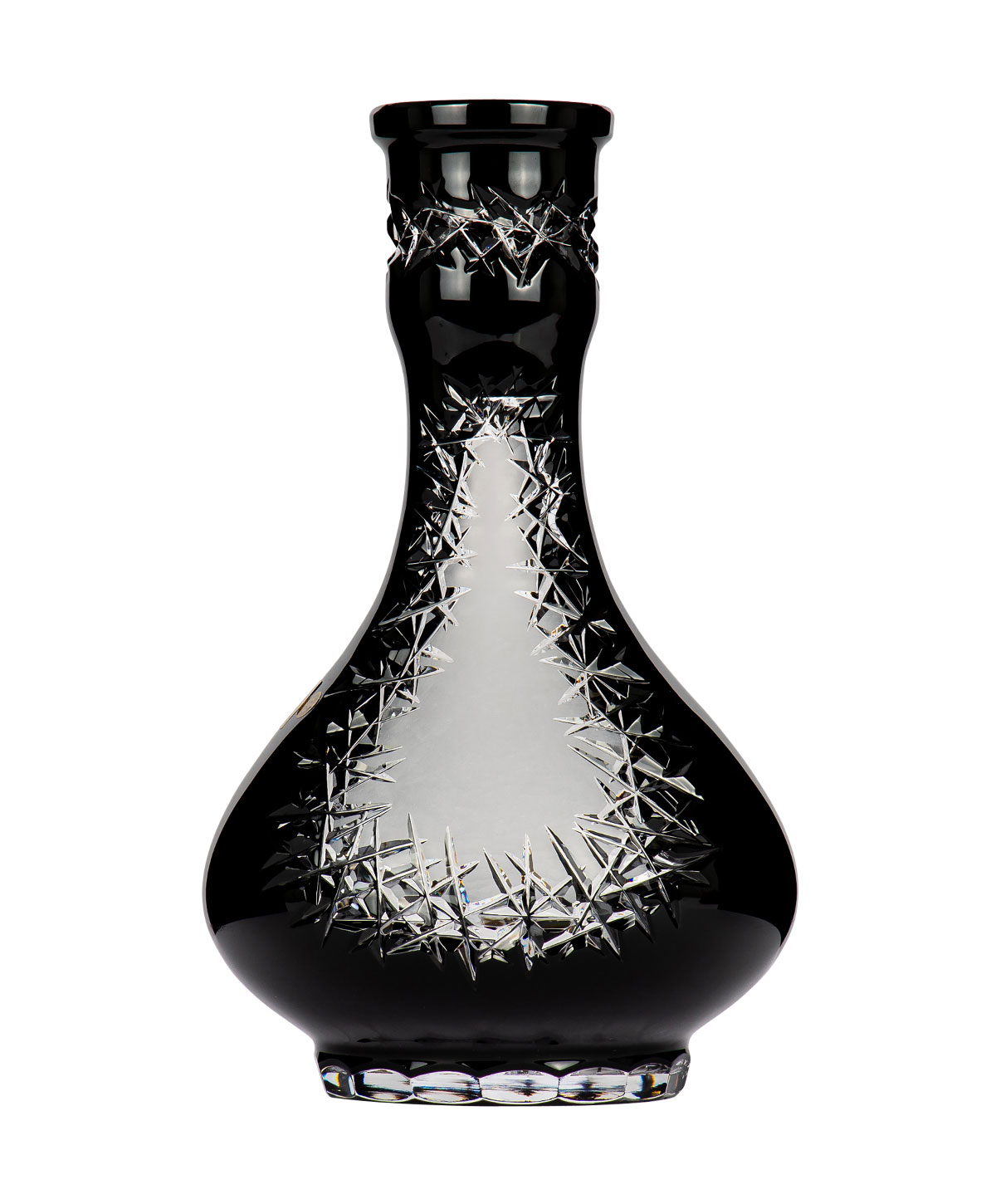 Caesar Crystal Drop - Frozen V - Black Hookah Glass