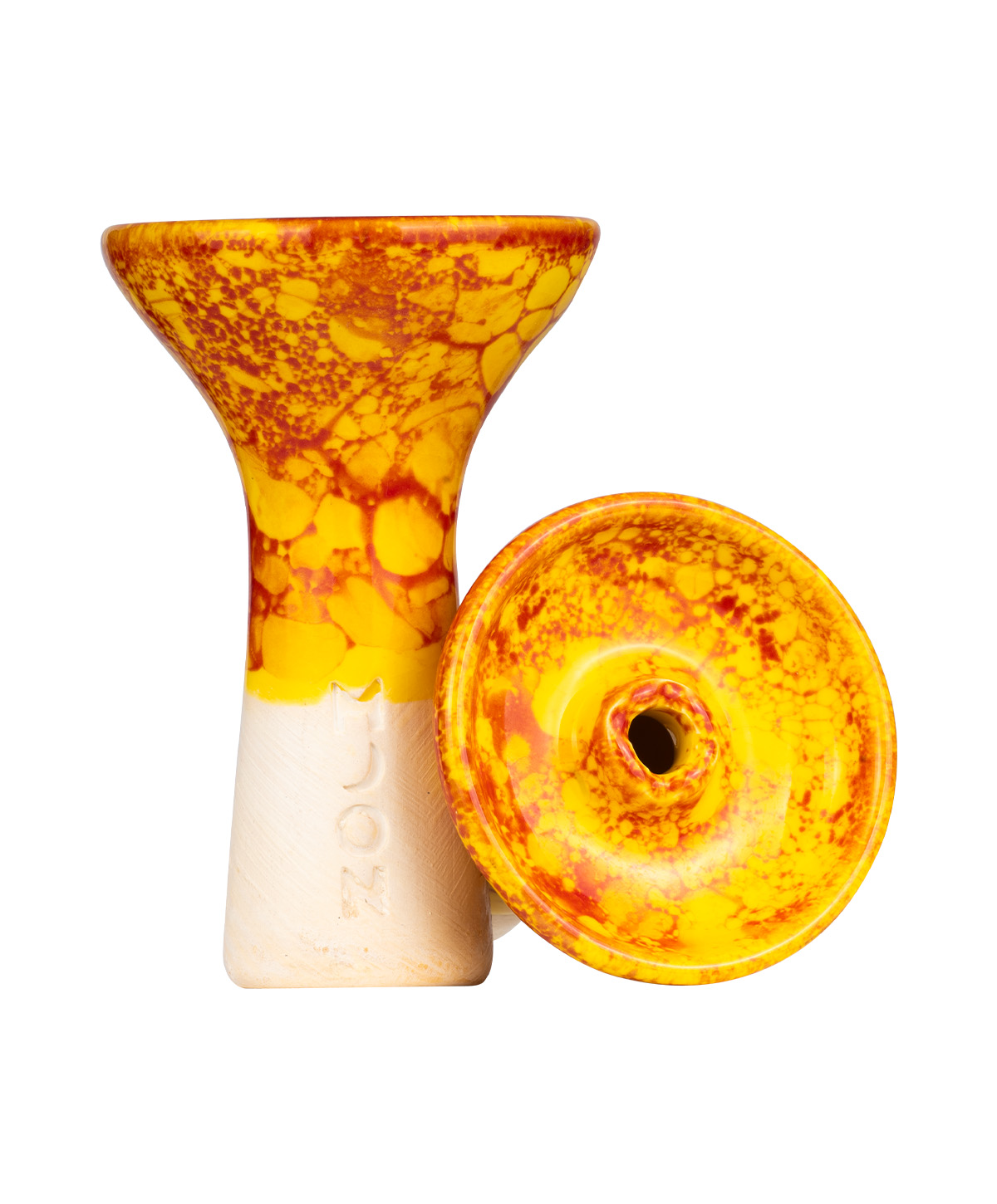 Moon Phunnel - Orange Marble Tobacco Bowl Moon Phunnel - Orange Marble Tobacco Bowl