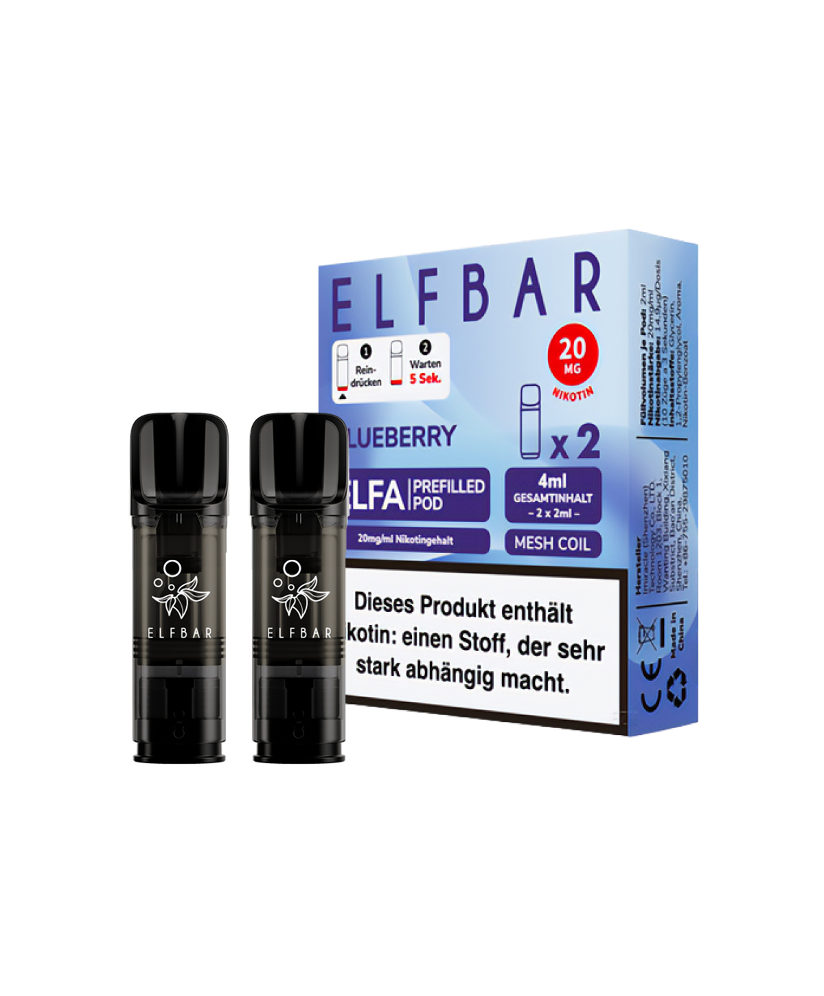 Elfa Pod - Blueberry 2er Pack