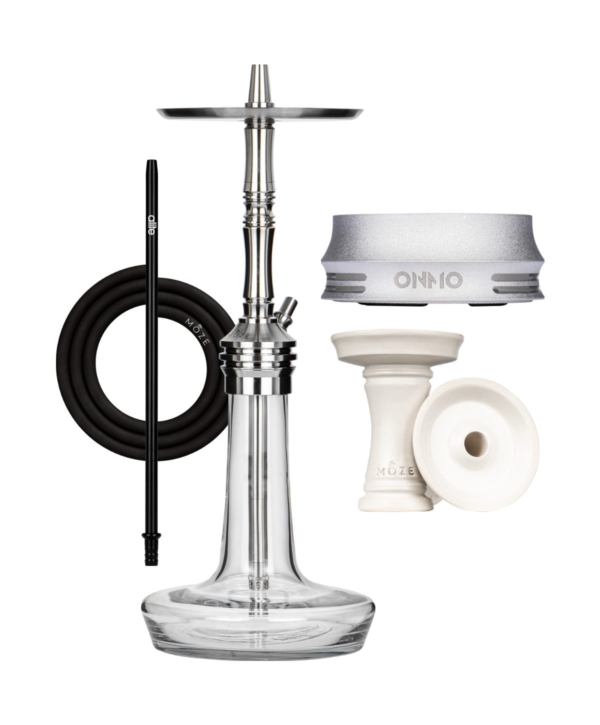 Moze Varity Lounge Silver - Clear - Silver Steel Plus Bundle