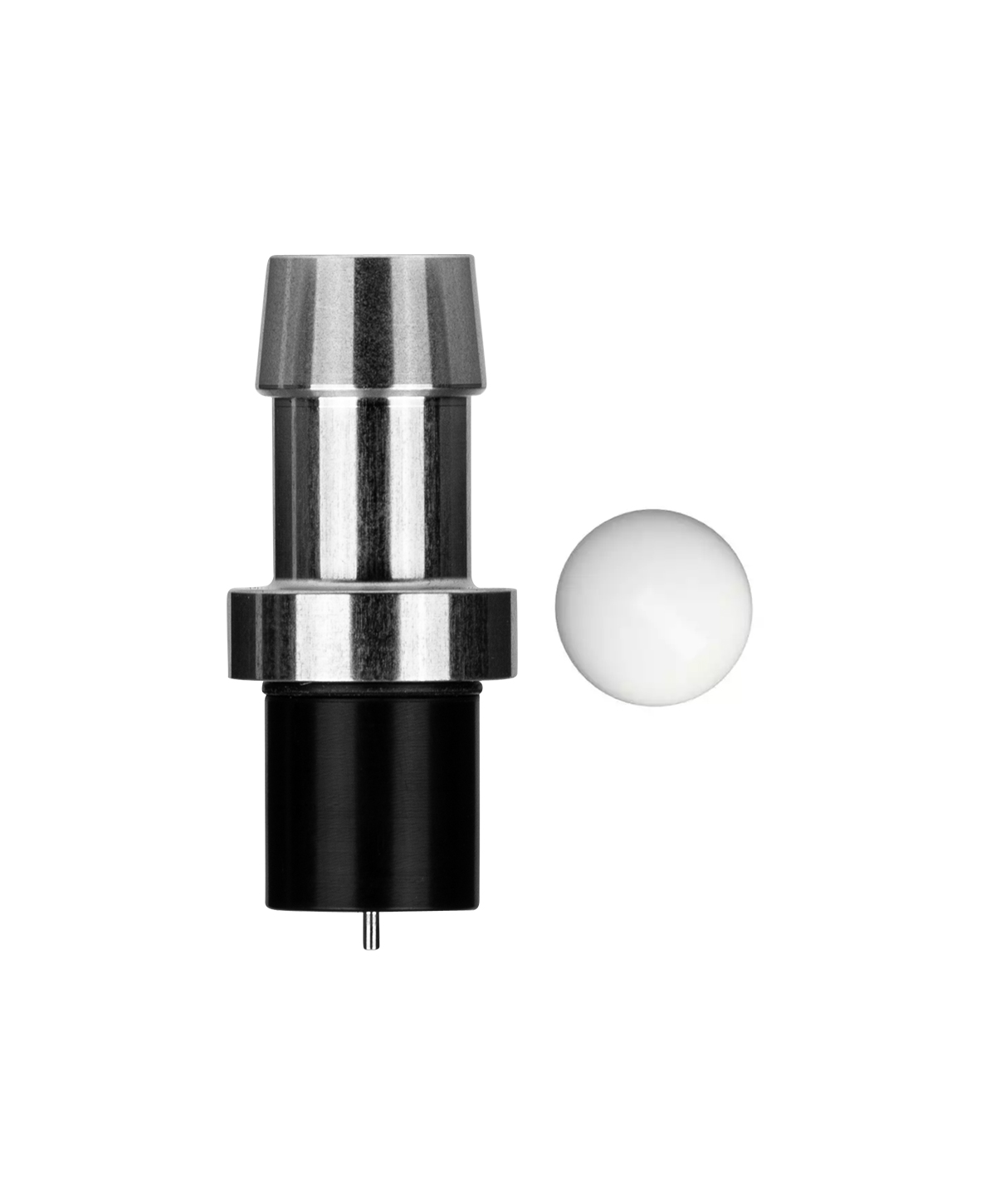 Amotion Doppler - Schlauchadpater + Kugel Upgrade Silver Shisha