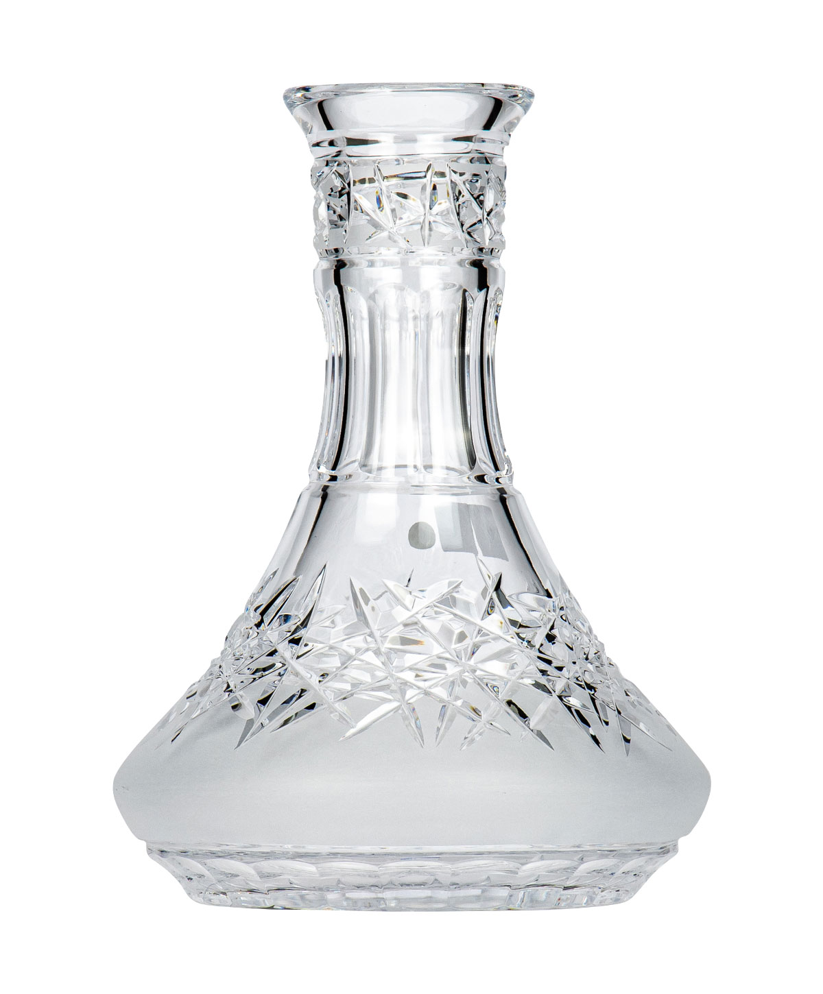 Caesar Crystal Large Trunk - Hoarfrost Down - Clear Shisha Bowl
