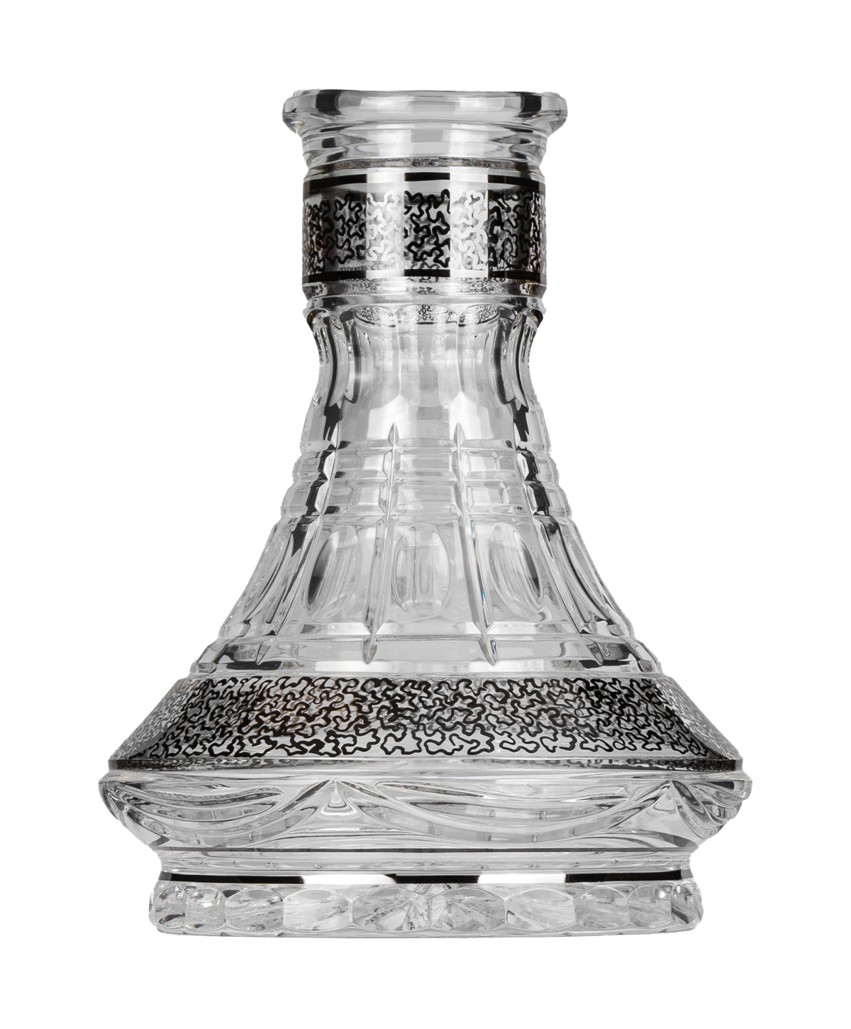 Caesar Crystal Small Ufo - Zayna Silver Hookah Glass
