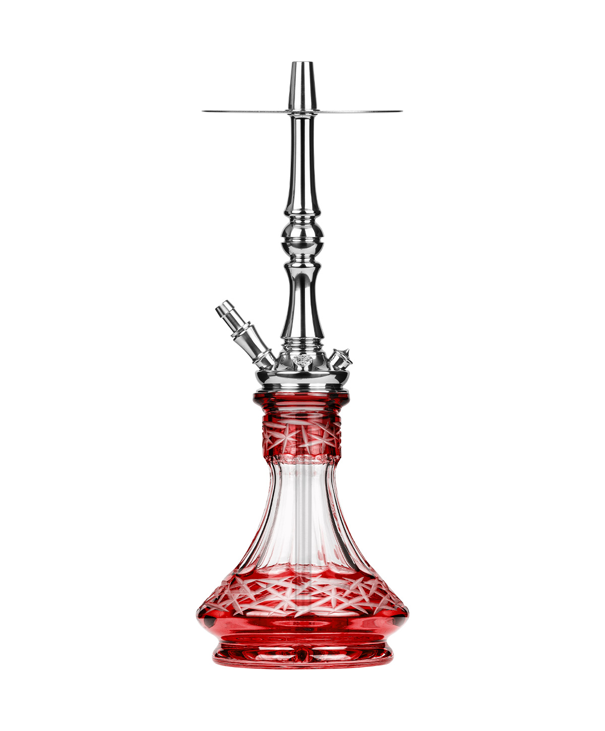 Moze Tradi M - Silver - Caesar Crystal Red Hookah