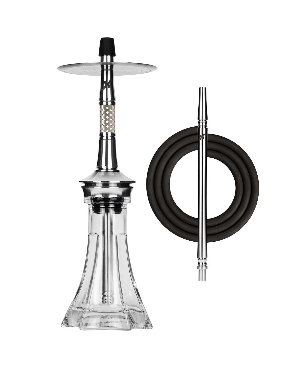 KVZE Grid Mini Steel - Sterling Hookah