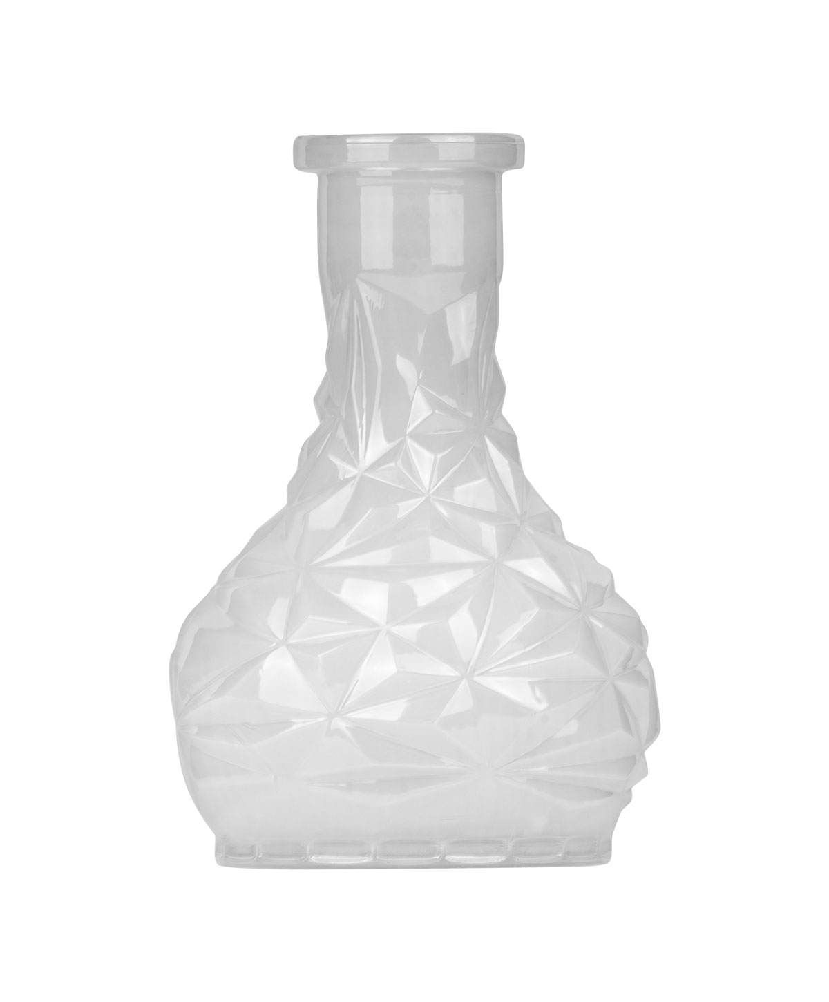 Dash Mini - Uovo Ice White Hookah Glass Dash Mini - Uovo Ice White Hookah Glass