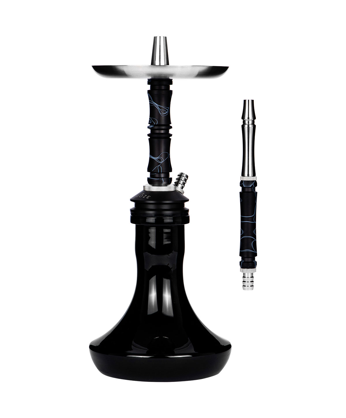Moze Breeze Two - Wavy Black Hookah Moze Breeze Two - Wavy Black Hookah