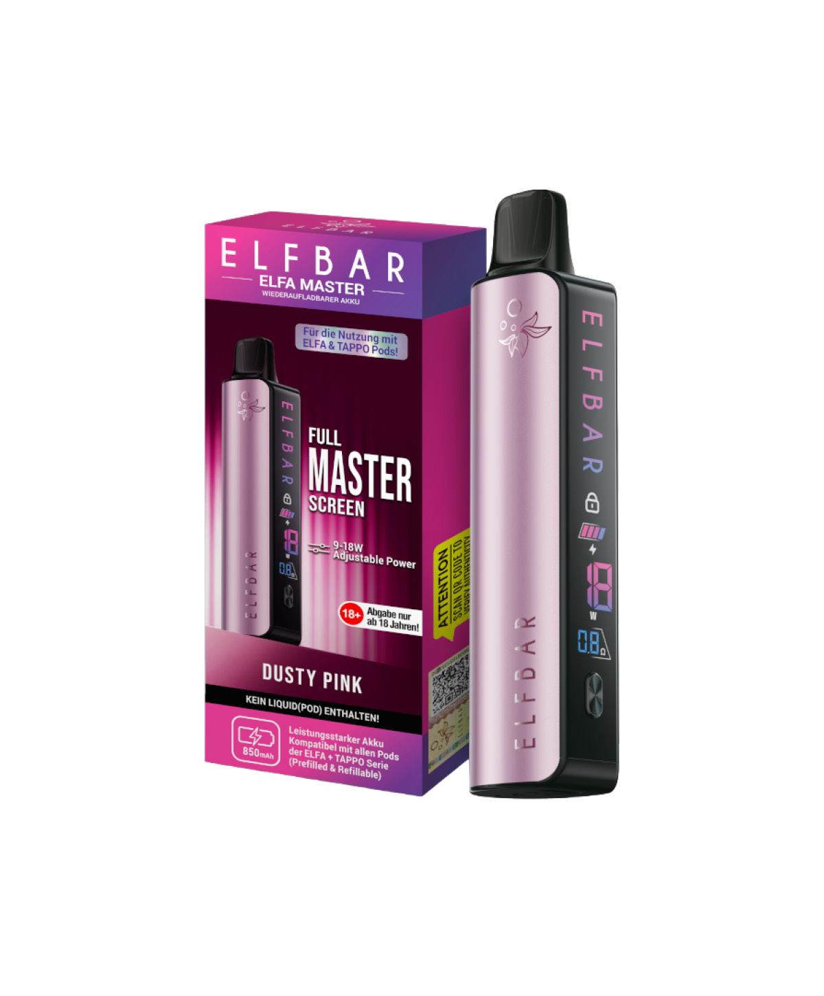 Elfa Master battery device - Dusty Pink Elfa Master battery device - Dusty Pink