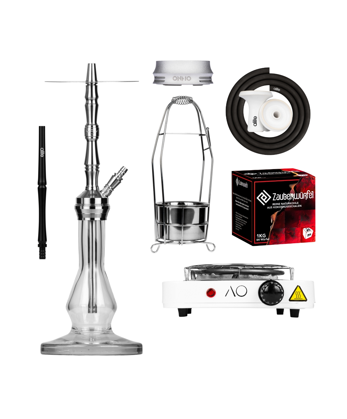 alite Swiss - Lounge - Silver Christmas Bundle Hookah