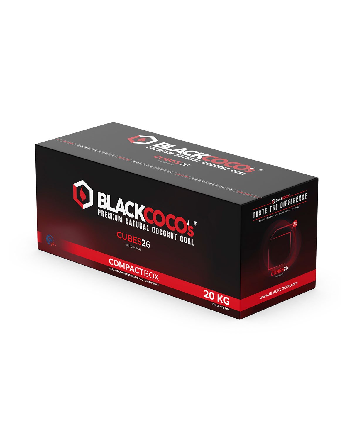BlackCocos Shisha Kohle 26er 20kg BlackCocos Shisha Kohle 26er 20kg