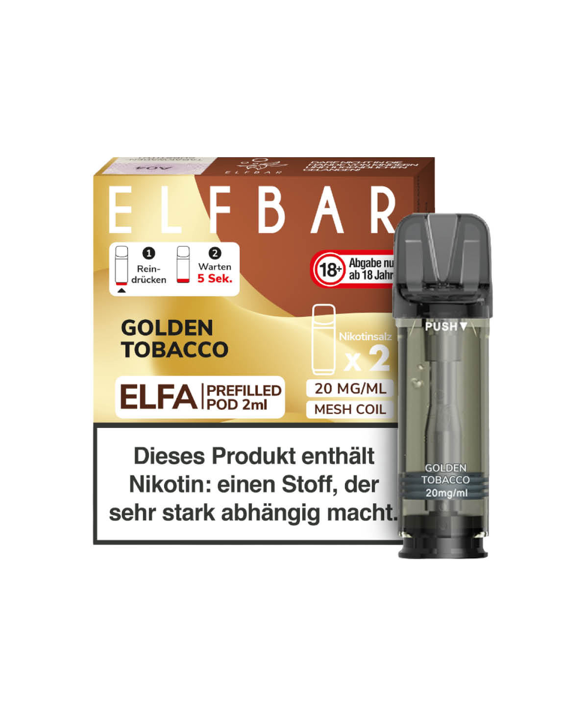 Elfa Pod - Golden Tobacco 2er Pack
